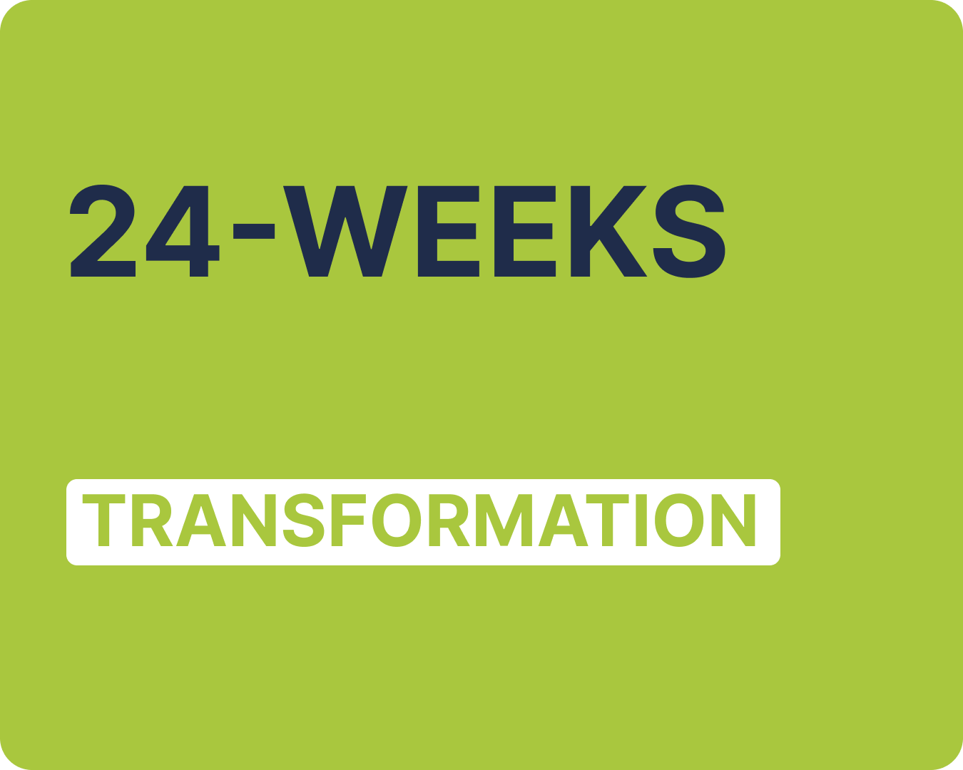 24 Weeks Transformation Program